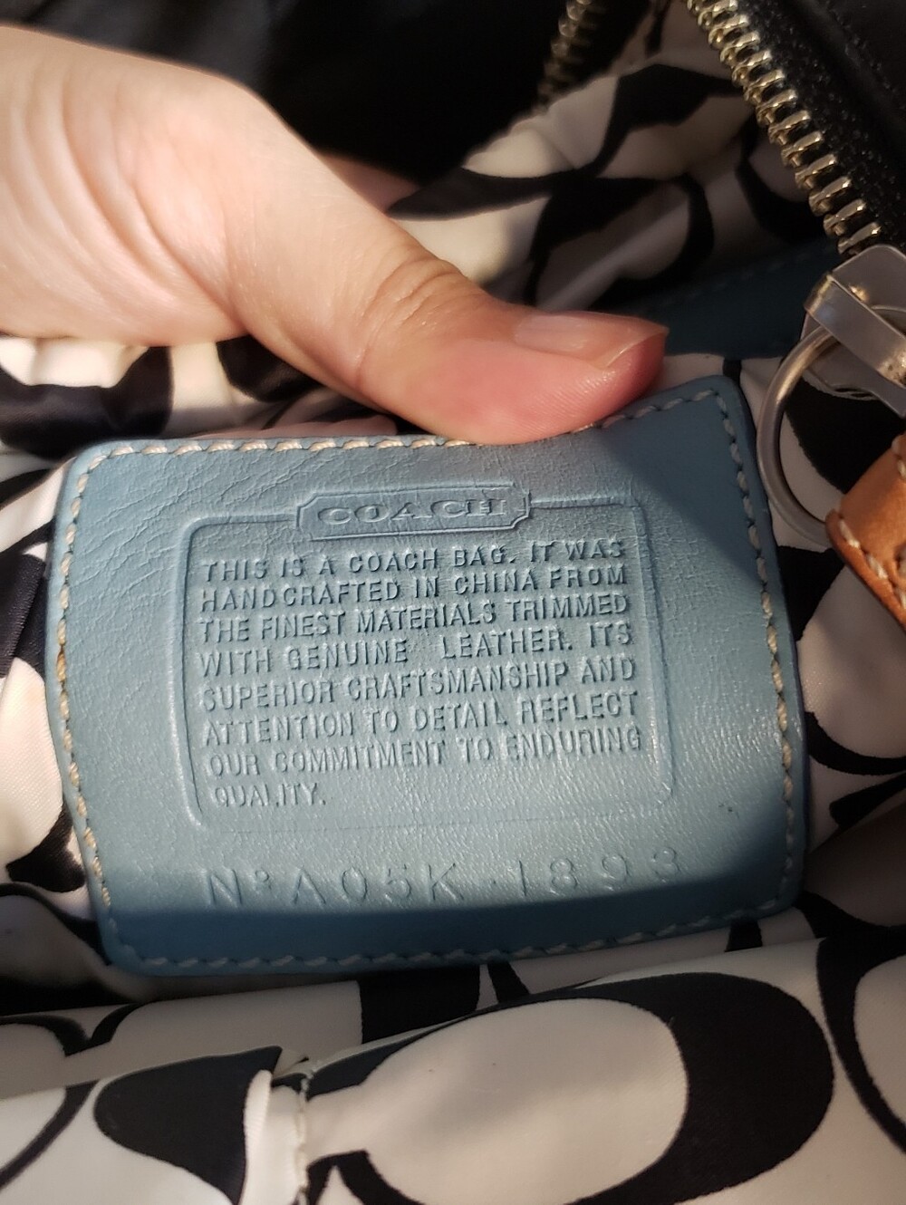 Washed- Coach Black and Blue Mini Tote Bag. Y2K - Picture 16 of 16